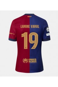 Barcelona Lamine Yamal #19 Jalkapallovaatteet Kotipaita 2024-25 Lyhythihainen